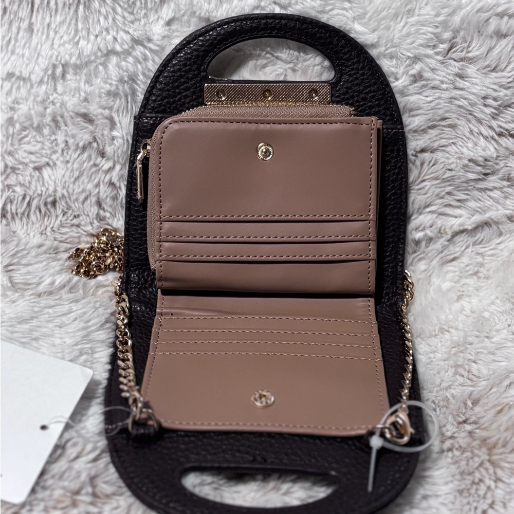 Anne Klein Wallet on a Chain in Espresso Colorway - Picture 3 of 5